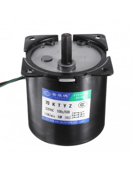 70KTYZ AC 220V 15 30 50 100rpm Electric Synchronous Motor 40W Permanent Magnet Motor Motor