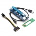 VER006C 0 6m M2 NGFF To 16X SATA 15PIN PCI  E 1X To PCI  E 16X USB 3 0 Cable Mining Riser Card